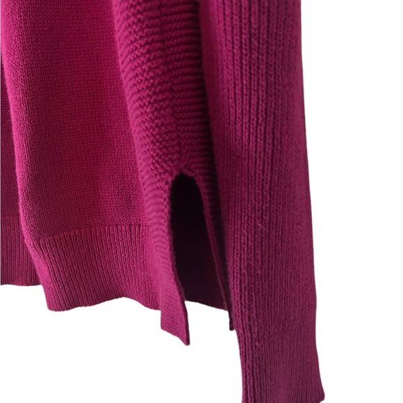 Tahari Women’s 100% Merino Wool Sweater – Size S, Raspberry Pink, Extrafine Knit - Picture 2 of 3